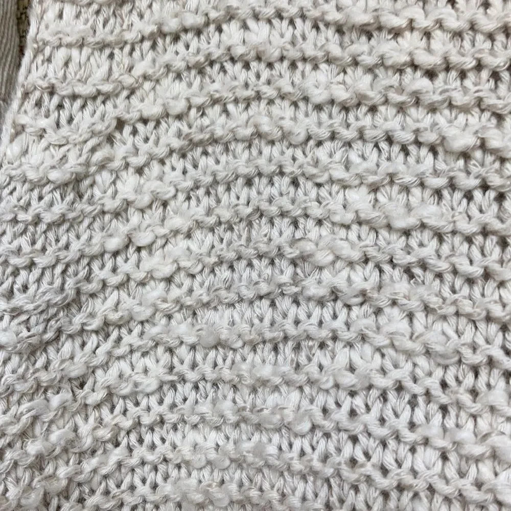 Madewell cotton linen knit top off white - Picture 2 of 6